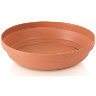 Doniczka prosta Glinka śr. 19 cm + podstawka - terakota