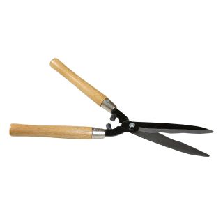 Nożyce do żywopłotu z drewnianymi rączkami - Robi - 20 cm