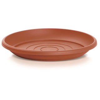 Doniczka zewnętrzna Terra śr. 15 cm + podstawka - terakota
