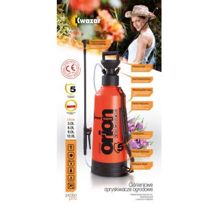 Opryskiwacz ogrodowy ciśnieniowy Kwazar Orion Super 12l