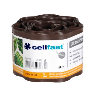 Obrzeże trawnikowe brązowe - 10cm, 9m - CELLFAST