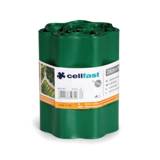 Obrzeże trawnikowe ciemnozielone - 20cm, 9m - CELLFAST