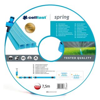 Wąż ogrodowy zraszający SPRING - 7,5m - CELLFAST
