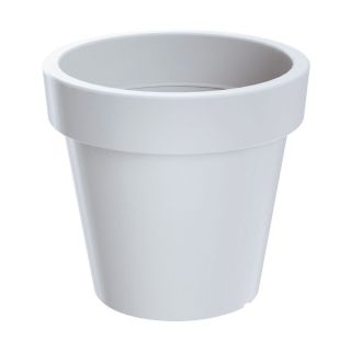 Lekka doniczka okrągła Lofly - 20 cm - biała