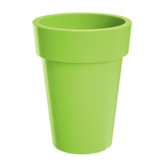 Lekka doniczka okrągła wysoka Lofly Slim - 20 cm - limonka