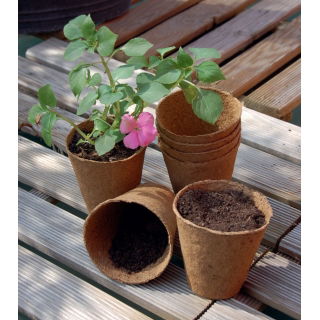 Doniczki torfowe okrągłe 8 cm śr. - 1400 sztuk