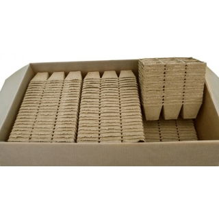 Doniczki torfowe kwadratowe 8x8 cm - 120 sztuk