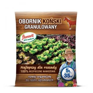 Obornik koński granulowany - 100% ekologiczny - Florovit - 5 litrów