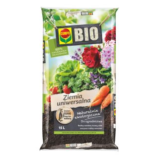 BIO Podłoże uniwersalne do wszelkich roślin w domu i ogrodzie - Compo - 15 litrów