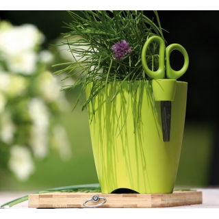 Doniczka do ziół okrągła Limes Uno - śr. 13 cm - biała