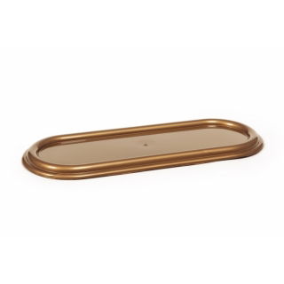 Zniczówka, podstawka pod znicze owalna - 44 cm - złota