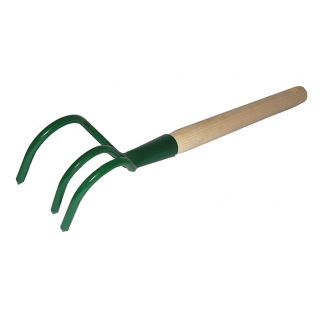 Spulchniacz - pazurki z drewnianą rączką - 30 cm