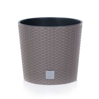 Doniczka okrągła + wkład Rato round - 20 cm - mocca