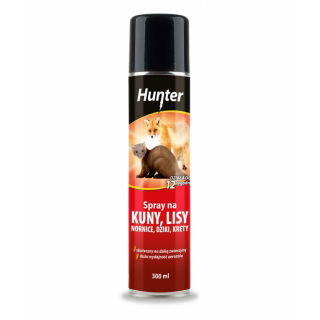 Spray na kuny, lisy, łasice, krety, nornice - Hunter - 300 ml