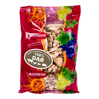 Zrębki drzewne do wędzenia i grillowania - 100% dąb - 0,6 kg