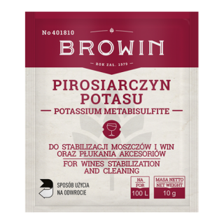 Pirosiarczyn potasu - do stabilizacji moszczów i win - 10 g