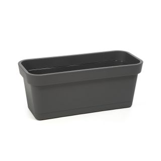 Skrzynka balkonowa Lobelia + podstawka - 60 cm - antracyt
