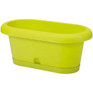 Skrzynka balkonowa + podstawka Lotos - 60 cm - pistacjowa