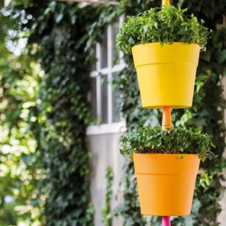 Zestaw trzech doniczek wiszących - Rainbow Planter - kolory tęczy