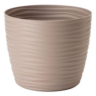 Osłonka okrągła Sahara petit - 13 cm - szarobeżowa