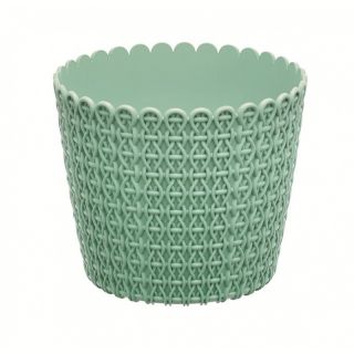 Doniczka okrągła "pleciona" Nitly - 22 cm - szałwia