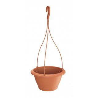 Doniczka wisząca okrągła Respana - 27 cm - terakota
