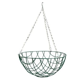 Koszyk wiszący na kwiaty - druciany - 35 cm