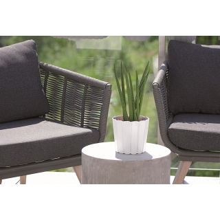 Doniczka okrągła Boardee Basic - 16,5 cm - biały