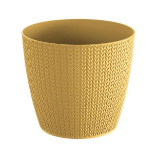Doniczka okrągła Wheaty - 19 cm - żółty indyjski