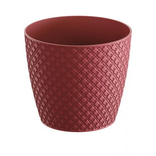 Doniczka okrągła Orient - 19 cm - malinowy
