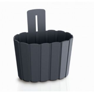 Doniczka naścienna Boardee Wall - 19,4 cm - antracyt