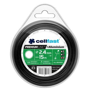 Żyłka tnąca PREMIUM - okrągła, 2,4mm x 15m - CELLFAST