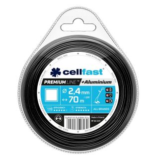 Żyłka tnąca PREMIUM - kwadratowa, 2,4mm x 70m - CELLFAST