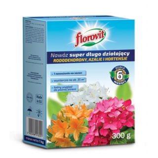 Nawóz super długo działający - rododendrony, azalie i hortensje - Florovit - 300 g