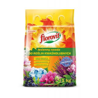 Nawóz jesienny do roślin kwaśnolubnych - szybszy start roślin wiosną - Florovit - 3 kg