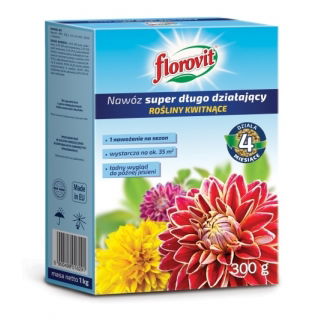 Nawóz super długo działający - do roślin kwitnących - Florovit - 300 g