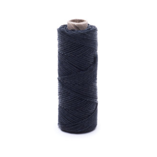 Nić lniana - nabłyszczana, czarna - 20g/30m