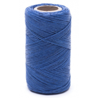Nić lniana - nabłyszczana, niebieska - 100g/120m