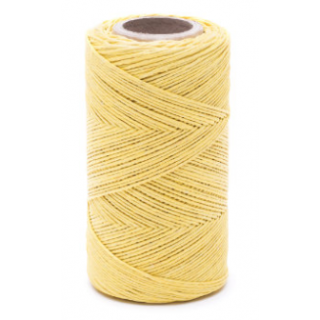 Nić lniana - nabłyszczana, żółta - 100g/120m