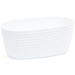 Osłonka podłużna Magnolia Jersey - 38 cm - biała