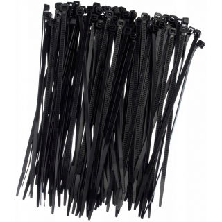 Opaski zaciskowe, trytytki, zipy - 150 x 3,6 mm - czarne - 100 szt.