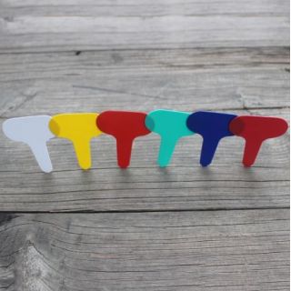Kolorowe etykiety do oznaczania sadzonek i siewek "T" - 6,8 cm - 10 sztuk