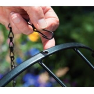 Łańcuch do koszy wiszących 35cm - czarny lakierowany