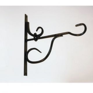 Wytrzymały wieszak do koszy wiszących - czarny - 35 cm