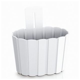 Doniczka naścienna Boardee Wall - 19,4 cm - biały