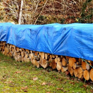 Plandeka - 6 x 8 m - niebieska
