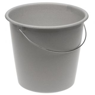Wiadro z uchwytem metalowym - 10 litrów - granitowe