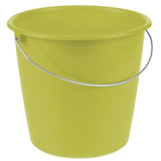 Wiadro z uchwytem metalowym - 10 litrów - kwiat paproci