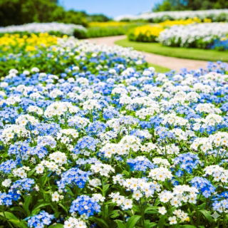 Niezapominajka alpejska niebieska i biała - zestaw 2 odmian nasion
