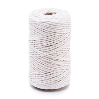 Nić lniana - nabłyszczana, biała - 50g/60m